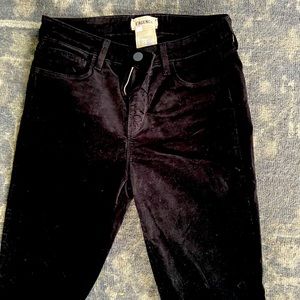 L’Agence velvet skinny pants